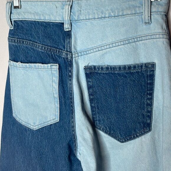 Pacsun Patchwork Baggy Wide leg High Rise Jeans. Size 24. - Picture 5 of 9